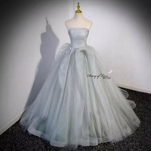 ウェディングドレス プリンセスドレス カラードレス グレー 演奏会用 レトロ 高級感 エンパイア 結婚式ドレス 二次会ドレス 編み上げ Aライン海外ウエディング 演奏会 結婚式 披露宴 カラードレス XS-3XL 可愛いビスチェドレス【Diary of love 愛の日記】 ウェディングドレス プリンセスドレス カラードレス グレー 演奏会用 レトロ 高級感 エンパイア 結婚式ドレス 二次会ドレス 編み上げ Aライン海外ウエディング 演奏会 結婚式 披露宴 カラードレス XS-3XL 可愛いビスチェドレス【Diary of love 愛の日記】