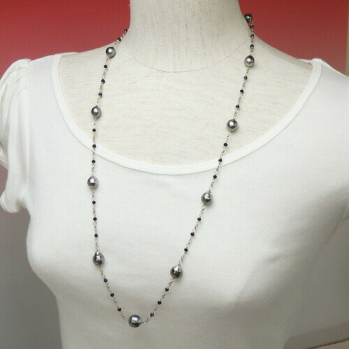 ⭐南洋真珠ゴールデンパール 黒蝶 南洋 真珠 ステーション ネックレス ⭐南洋真珠ゴールデンパール 黒蝶 南洋 真珠 ステーション ネックレス