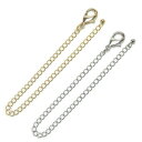 カニカン 大 超ロング アジャスター チェーン 20cm 15cm 10cm フック 金具 No.3 ネックレス 延長 金具 カニカンフック 留め金具 接続金具...