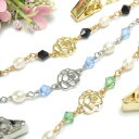メール便 帽子クリップ ロングタイプ 淡水真珠 情熱の薔薇 帽子留め レディース ハットクリップ ハットキーパー マスクバンド クリスマス ギフトに プレゼント...