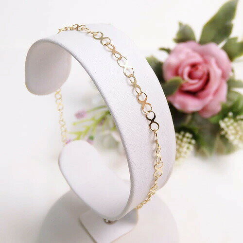 ブレスレット K10 ゴールド チェーン インフィニティエックス 10金 イエローゴールド ギフト クリスマス ギフトに プレゼントに