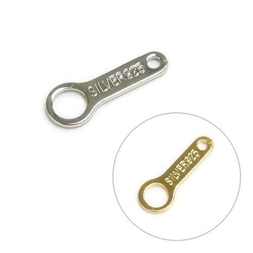 Rakuten - メール便 シルバー 板ダルマ 1枚 プレート 銀製 Ag シルバー925 銀色 金色 アクセサリーパーツ ダルマカン 接続金具 ジュエリーパーツ 金具 1個 silver_s