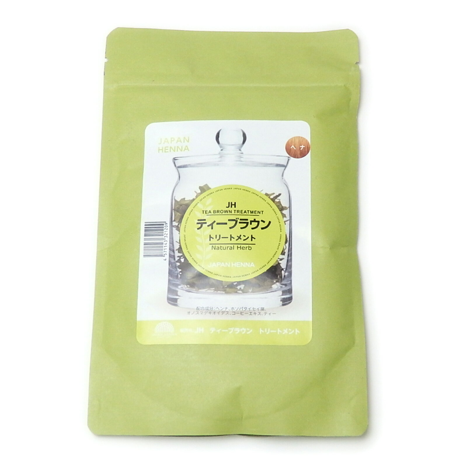 ジャパンヘナ ティーブラウン 100g ×1個 JAPAN HENNA ヘアケア ヘナ ダーク系ヘナ