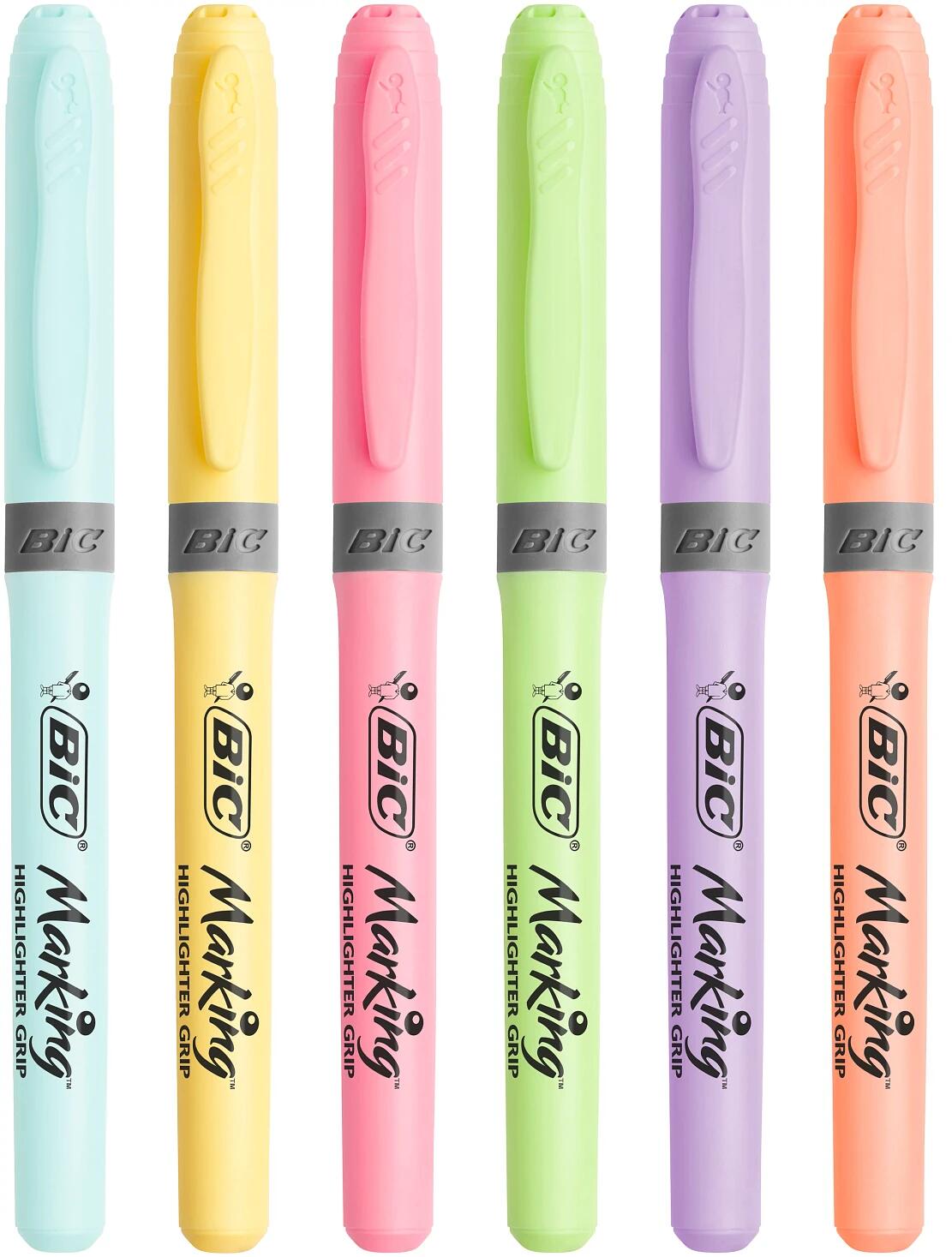 【公式】BIC ビック 蛍光ペン マーキングハイライターパステル 12本入り