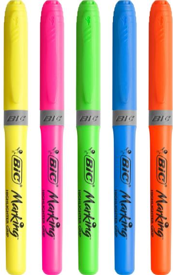 【公式】BIC(ビック) マーキングハイライターグリップ 12本入