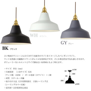 【送料無料】ペンダントライト Railroad pendant レイルロードペンダント AW-0375 アートワークスタジ ARTWORKSTUDIO スチール 真鍮 マット バリエーション ブラック グレー ホワイト ブルックリン ジーリングカバー付き【あす楽】 あす楽