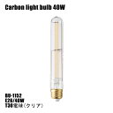 エジソン 電球 白熱球 E26/40W T30 カーボン電球（クリア） BU1152 アートワークスタジオ(ARTWORKSTUDIO)