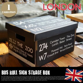 Bus Roll Sign Strage Box LONDON（バスロールサインストレージボックス ロンドン）2個入りパック IBR51716 JIG（ジェイアイジー）