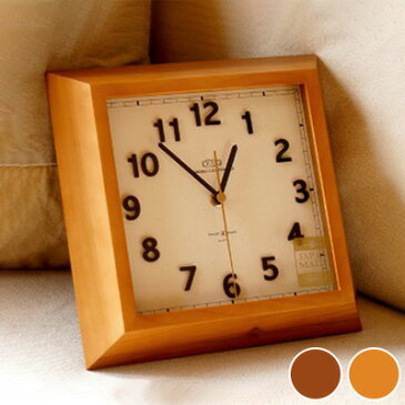 FRISCO WALL CLOCK（フリスコウォールクロック）置き・掛け兼用時計 TSI-026・TSI-027 日本製 全2カラー（NATURAL/BROWN）