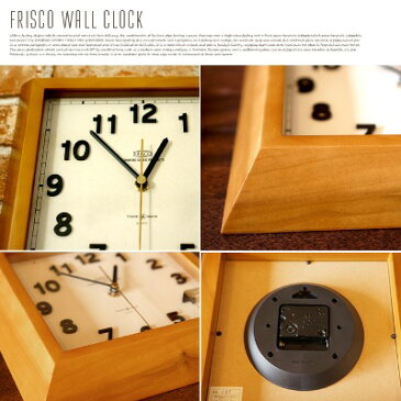 FRISCO WALL CLOCK（フリスコウォールクロック）置き・掛け兼用時計 TSI-026・TSI-027 日本製 全2カラー（NATURAL/BROWN）