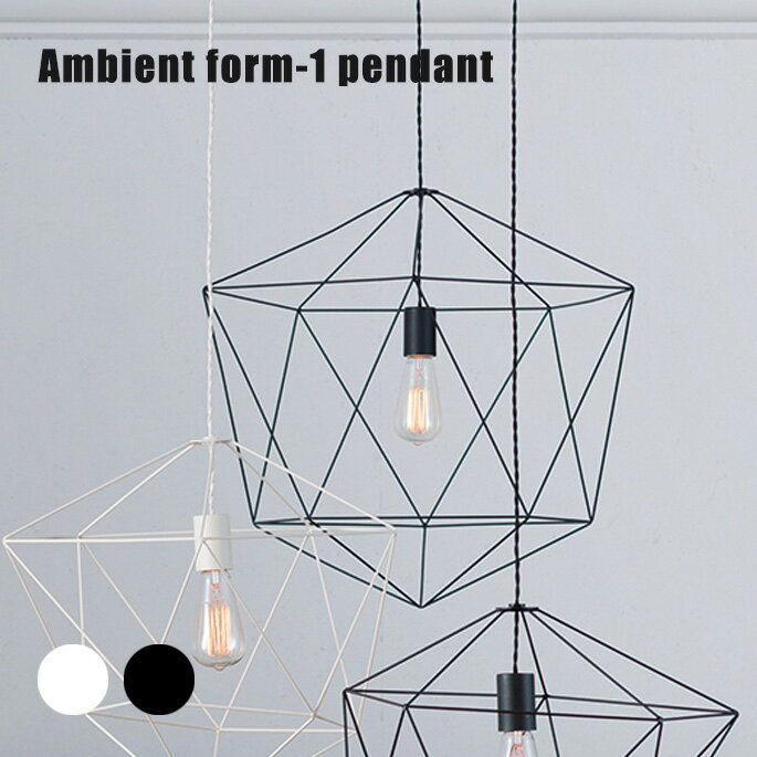 ペンダントライト アートワークスタジオ アンビエントフォーム1ペンダント(Ambient form1-pendant) AW-0470Z・AW-0470V 全2色（BK・WH）全2種（電球無・白熱球） 送料無料 ARTWORKSTUDIO