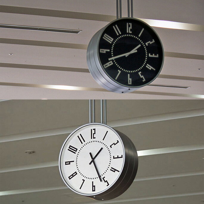 掛け時計 エキクロック eki clock TIL16-01 レムノス Lemnos ホワイト ブラック ウォールクロック 2006年グッドデザイン賞受賞 デザイン時計 壁掛け時計 [3]