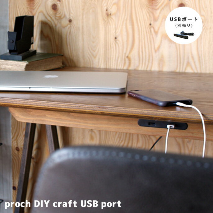 専用アクセサリー 幅10 USB ポート プロック DIY クラフト テーブル用 proch DIY craft USB port PRC-USB-001 アデペシュ a.depeche 樹脂2口タイプ typeC 充電 2口タイプ 付属コード3m 西海岸 アメリカンビンテージ ヴィンテージ