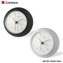 時計 アースクロック レス earth clock less タカタレムノス TAKATA Lemnos TIL19-09 ブラック ホワイト置時計 スタンドクロック スイープセコンド シンプル おしゃれ モノクロ