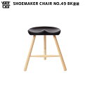 スツール シューメーカーチェア SHOEMAKER CHAIR NO.49 ブラックシート ワーナー WERNER W994902 ビーチ材 チェア ラーズ・ワーナー 北欧 ナチュラル