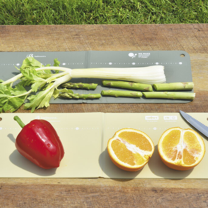 カッティングボード 抗菌バタフライカッティングボード 抗菌バタフライカッティングボード ベルモント belmont BM-133/BM-134 カーキ/ベージュ折りたたみカッティングボード まな板 アウトドア ベランピング キャンプ ソロキャンプ ファミリーキャンプ バーベキュー