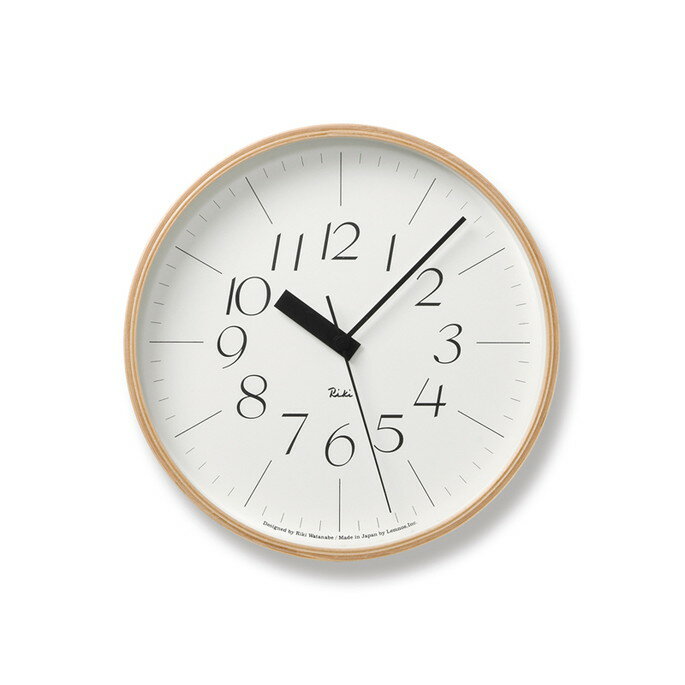 時計 リキ クロック アールシー 電波時計 RIKI CLOCK RC 電波時計 タカタレムノス Lemnos WR20-01 掛け時計 インテリア リビング ダイニング 寝室 書斎 子供部屋 コーディネート