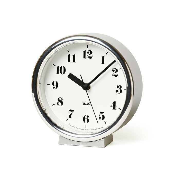 時計 リキ アルミニウム クロック RIKI ALUMINUM CLOCK タカタレムノス Lemnos WR06-29 掛け時計 置時計 インテリア リビング ダイニング 寝室 書斎 子供部屋 [2]