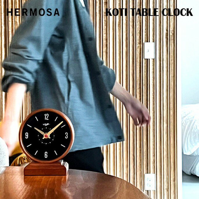 卓上時計 コティ テーブル クロック HERMOSA KOTI TABLE CLOCK 時計 雑貨 RP-003WAL ハモサ重厚感 クラ..