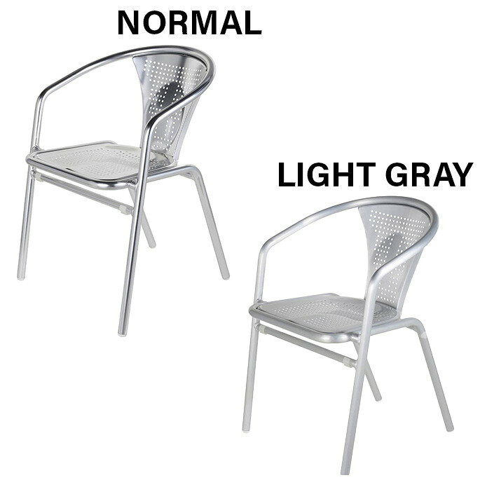 イス ALUMINIUM ERGO CHAIR アルミニウム エルゴチェア ダルトン GM-0858 椅子 チェア フィット オフィス 屋内外兼用 アルミ アーム付き