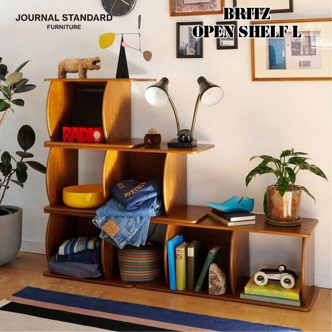 家具 BRITZ OPEN SHELF L ブリッツ オープンシェルフ エル ジャーナルスタンダードファニチャー 25708960001070 収納家具オープンフェルフ リビング ナチュラル 北欧 ヴィンテージ