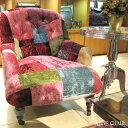 ANNE CHAIR(アン チェア) TIMOTHY OULTON BY HALO(ティモシー オルソン バイ ハロ) VELVET PATCHWORK BOHEME(ベルベット パッチワーク ボヘム) 送料無料