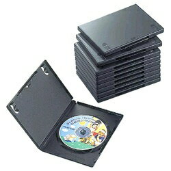 エレコム｜ELECOM Blu-ray/DVD/CD対応 トールケース 1枚収納×10 ブラック CCD-DVD03BK CCDDVD03BK 【rb_pcp】