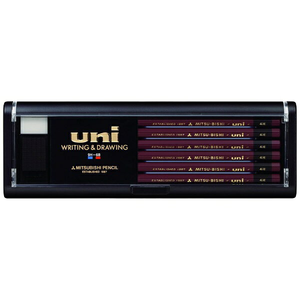 昭和33年発売のロングセラー商品。学生からプロの方まで。4H　1ダース 三菱鉛筆 U4H(鉛筆/ユニ4H/1ダース)