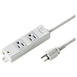 “工事物件タップ：ノーマルコンセント（雷ガード）”マグネット付き、3P・2個口の雷ガード内蔵電源タップ。（3P・2個口・3m）■ 雷ガード機能付きです。雷サージによる機器の損傷から守ります。電源ライン間、電源-アース間両方に耐サージ機能を搭載しています。■ 雷ガード確認ランプ付きです。雷ガードが作動しているか確認できます。■ 熱に強い二重構造ケースです。■ トラッキング火災予防に有効な絶縁キャップ付きプラグです。■ 裏面にマグネットが付いているので、スチールのデスクなどに仮固定することができます。メンテナンスがしやすく便利です。■ RoHS 指令に準拠した製品です。■ 無鉛ハンダを使用した環境対策商品です。■ ゴミが少なく、環境に優しい簡易ビニール袋パッケージを採用しています。 サンワサプライ TAP-K2NSP-3 (工事物件雷ガードタップ/3P・2個口・3m) [EU RoHS指令準拠] (TAPK2NSP3)