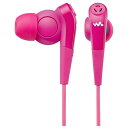 ソニー｜SONY イヤホン カナル型 MDR-NWNC33 ビビッドピンク [φ3.5mm ミニプラグ /ノイズキャンセリング対応][ウォークマン イヤホン MDRNWNC33P]