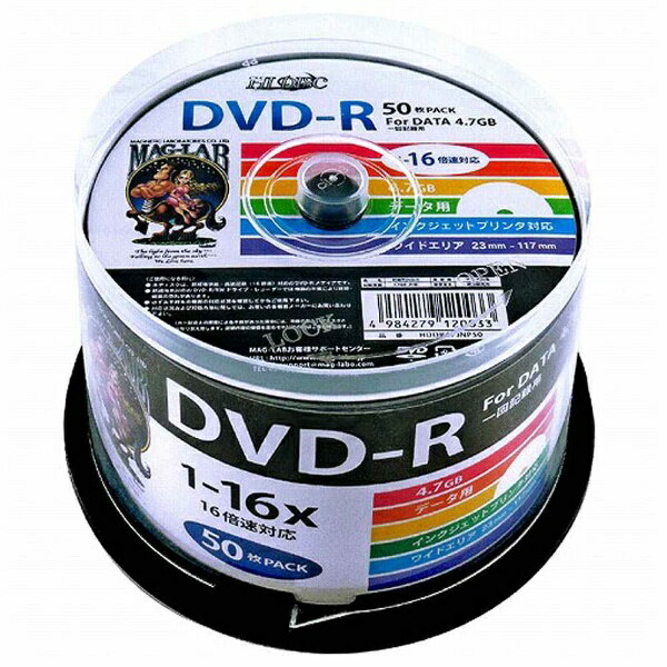 HIDISC ϥǥ ǡDVD-R Hi-Disc HDDR47JNP50 [50 /4.7GB /󥯥åȥץ󥿡б]