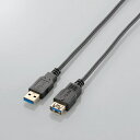 エレコム｜ELECOM 1.0m USB3.0延長ケーブル 【Aオス】⇔【Aメス】 [極細タイプ]　（ブラック）　USB3-EX10BK【rb_ cable_cpn】