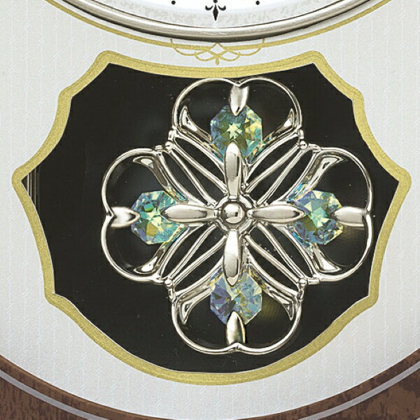 【エントリーで最大全額ポイント還元｜1/5まで】 SEIKO｜セイコー からくり時計 ウェーブシンフォニー 薄金色パール AM259B [電波自動受信機能有] 2