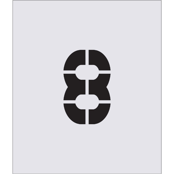 乐天商城 - アイマーク｜AIMARK ステンシル　8　文字サイズ150×90mm　AST68