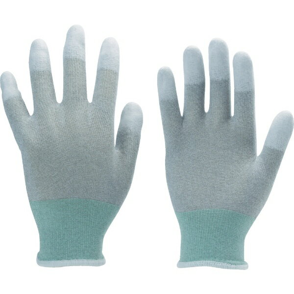 トラスコ中山|TRUSCO NAKAYAMA 指先コート静電気対策用手袋 Mサイズ TGL2996M