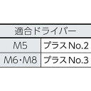 トラスコ中山｜TRUSCO NAKAYAMA 組込ボルト　アブセットP−3　三価白　サイズM8X40　7本入　B7680840 2