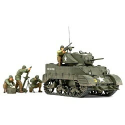 タミヤ｜TAMIYA 1/35 ミリタリーミニチュアシリーズ No.313 アメリカ経戦車M5A1ベッジホッグ追撃作戦セ..