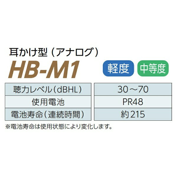 リオネット｜Rionet 【アナログ補聴器】HB-M1（耳かけ型）