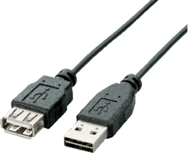 ELECOM｜エレコム 1.5m USB2.0ケーブル 【A】⇔【A】 両面挿しタイプ （ブラック） U2C-DE15BK【rb_ cable_cpn】