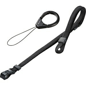 サンワサプライ｜SANWA SUPPLY 〔ネック＋フィンガーストラップ〕　フィンガー＆ネックストラップ （ブラック）　DG-ST38BK[DGST38BK]