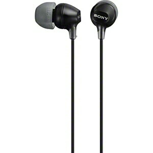 ˡSONY ۥ ʥ뷿 MDR-EX15LP ֥å [3.5mm ߥ˥ץ饰][MDREX15LPB]