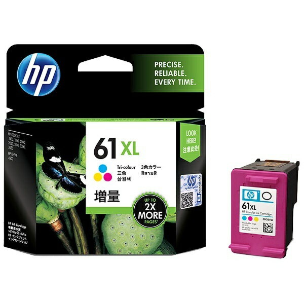 HP｜エイチピー CH564WA 純正プリンターインク 61XL 3色カラー