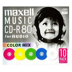 マクセル｜Maxell 音楽用CD-R CDRA80MIXS1P10S 10枚 CDRA80MIXS1P10S