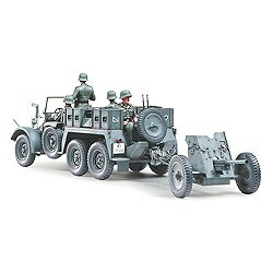 タミヤ｜TAMIYA 1/35 ミリタリーミニチュアシリーズ No.259 ドイツ クルップ プロッツェ(6×4) 3.7cm対戦車砲牽引型