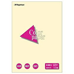 長門屋商店｜NAGATOYA 〔各種プリンタ〕カラーペーパー 中厚口 0.09mm [B5 /100枚] ナ-4202 レモン[ナ4..