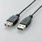 エレコム｜ELECOM 1.0m USB2.0ケーブル 【A】⇔【A】 [両面挿しタイプ] （ブラック） U2C-DE10BK[U2CDE10BK]【rb_pcacc】