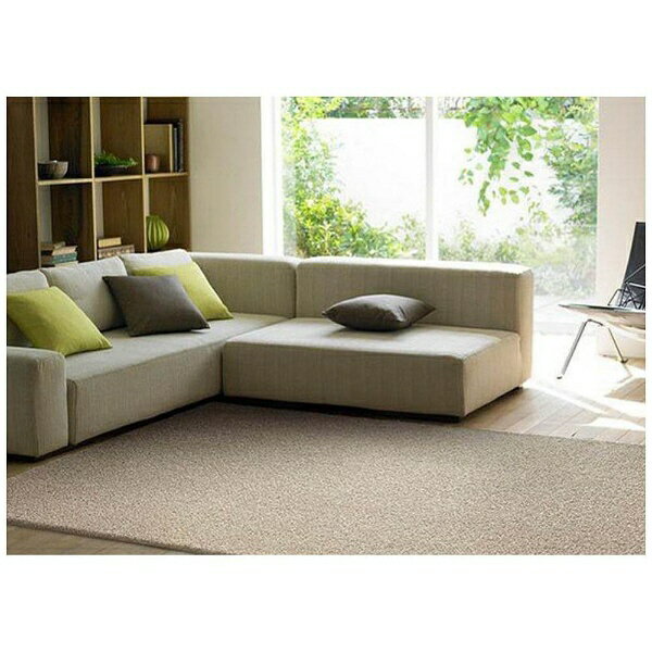 スミノエ｜SUMINOE ラグ スミトロンニューツイスティ(正円150×150cm/アイボリー)【サイズオーダー可能】