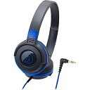 オーディオテクニカ オーディオテクニカ｜audio-technica ヘッドホン ATH-S100 BBL ブラックブルー [φ3.5mm ミニプラグ][ATHS100BBL]