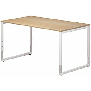 ガラージ fantoni GXデスク GX-148HJ（オーク/上下昇降脚）　414-481[GX148HJ] 【メーカー直送・代金引換不可・時間指定・返品不可】