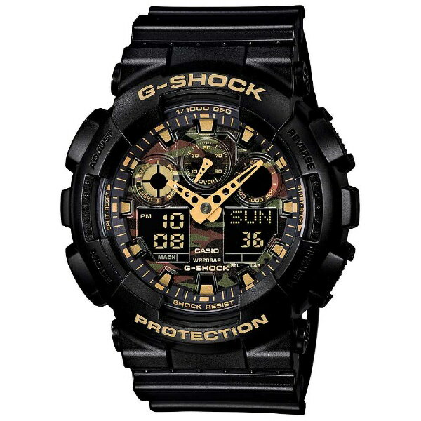 【エントリーで2倍pt(5/20まで)】 カシオ｜CASIO G-SHOCK 「Camouflage Dial Series」 GA-100CF-1A9JF【国内正規品】